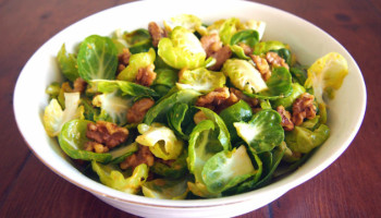 Balsamic Brussels Sprouts with Walnuts