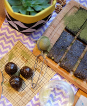 Quick and Easy Matcha Cocoa Bars