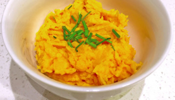 Sweet potato bacon mash