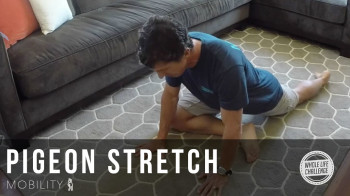 Open your hips with pigeon stretch