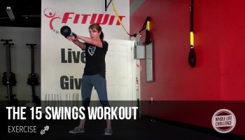 Kettlebells 15 Swings Workout