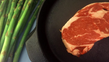 cast iron ribeye steak