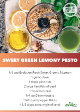 Sweet Green Lemony Pesto