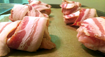 Bacon Wrapped Drumsticks Super Bowl Snacks