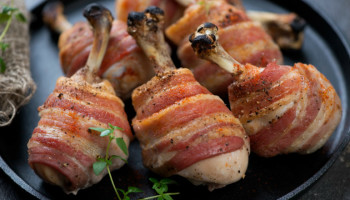 Bacon Wrapped Drumsticks