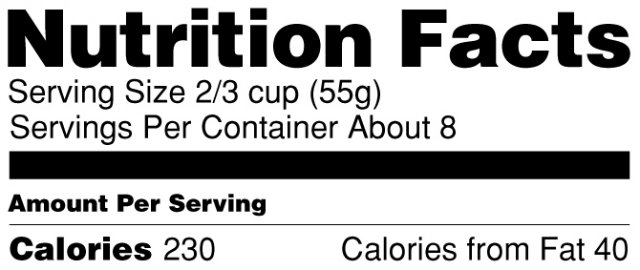 How to Read a Nutrition Facts Label