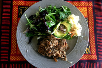 Slow Cooker Pomegranate Pulled Pork