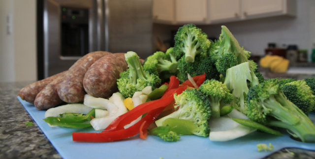 Paleo Sausage, Peppers, and Onions