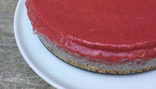 Raw Blueberry Banana Strawberry Cashew Cheesecake