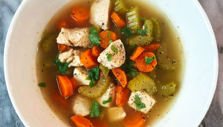 Instant Pot Vegetable and Chicken Soup