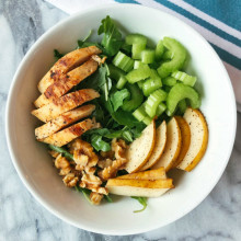 Chicken Arugula and Pear Salad