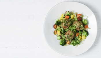 Vietnamese Pork Meatballs with Stir Fry Veggies