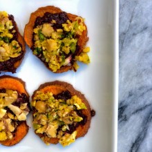 Sweet Potato Beet Pesto Vegan Tuna Bites