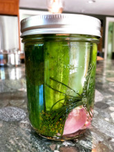 Easiest Refrigerator Dill Pickles