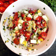 Israeli Chopped Vegetable Salad