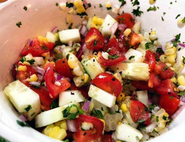 Israeli Chopped Vegetable Salad