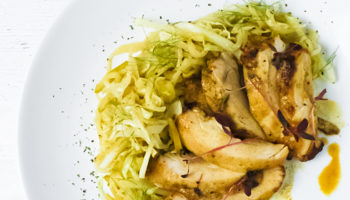 Apple Sage Chicken with Cabbage and Fennel