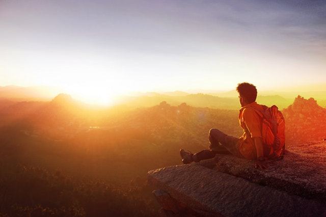 Man Mountain backpack sunshine